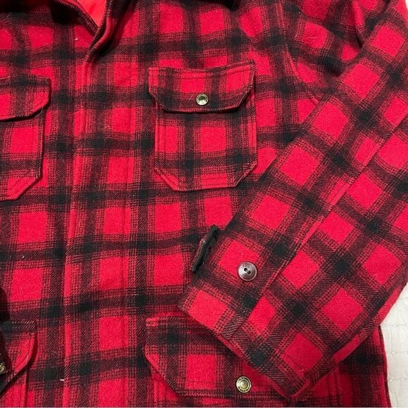 Woolrich Adult Size 40 Coat Flannel Lined Outdoor Wool Blend Coat - Picture 2 of 10